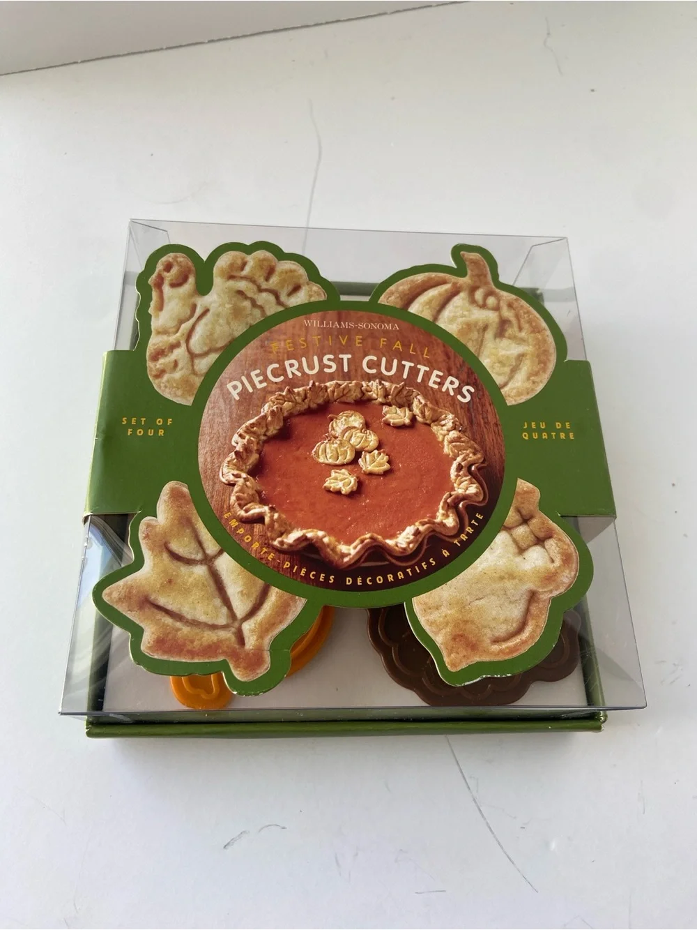 Williams & Sonoma Festive Fall Pie Crust Cutters and Extra Cookie Cutters